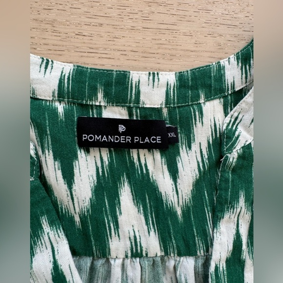 Tuckernuck Pommander Place Ikat Kenzo Long Sleeve V-Neck Mini Dress XXL - Picture 7 of 8